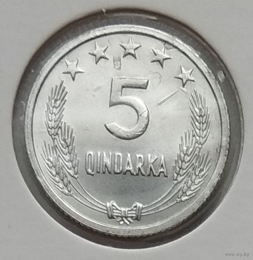 Албания 5 киндарок 1969 г. 25 лет Освобождению. В холдере