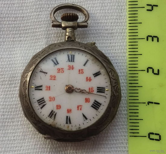 Редкие ЧАСЫ СЕРЕБРО старинные КАРМАННЫЕ царские красивые механизм 2
