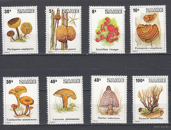 Флора. Грибы. Конго (Заир). 1979. 8 марок (полная серия). Michel N 597-604 (16,0 е)