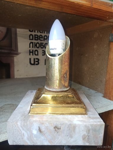 Светильник из гильзы