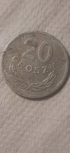 20 грошей Польша 1973 год.