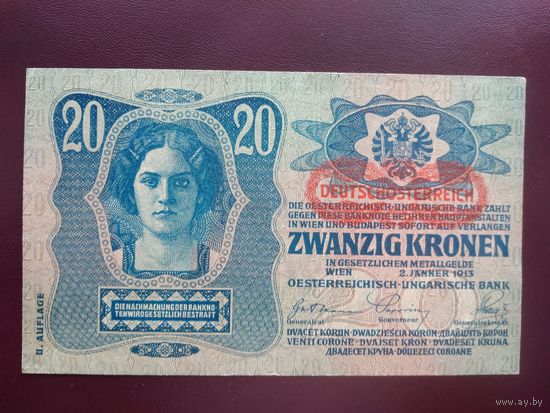 Австро-Венгрия 20 крон 1913