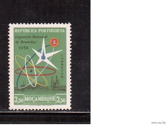 Мозамбик-1958(Мих.456), **, Выставка в Брюсселе