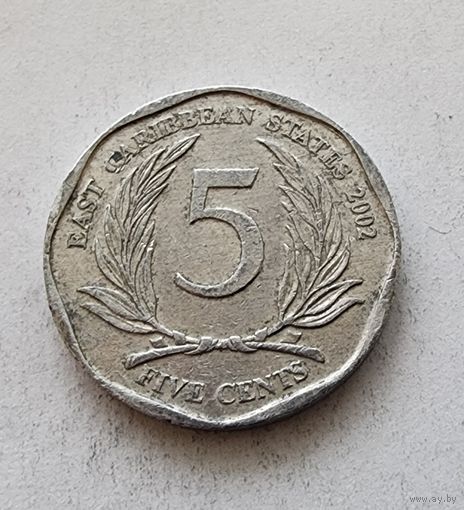 Восточные Карибы 5 центов, 2002