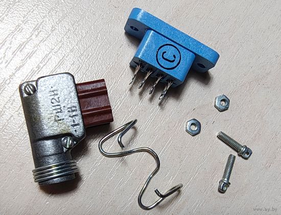 РШ2Н-1-18 + РГ1Н. Комплект 8 пин вилка + розетка