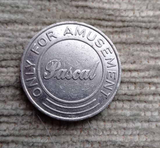 Werty71 Великобритания Жетон Токен Игральный 1 фунт pascal Паскаль pascal