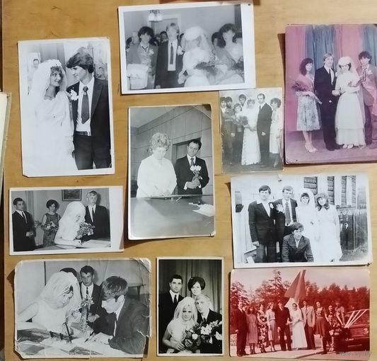 Лот свадебных фото СССР в коллекцию