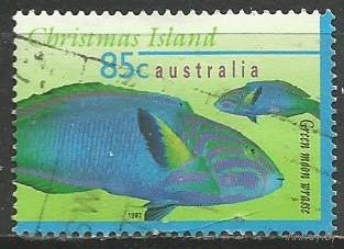 Остров Рождества. Рыбы. Таласома. 1997г. Mi#429.