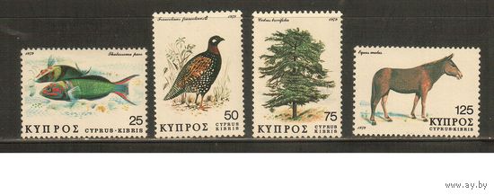 Кипр-1979(Мих.504-507) , ** , Фауна, Рыбы,  (полная серия)
