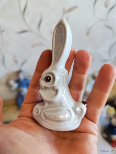 Статуэтка фарфор заяц Богданов Минск