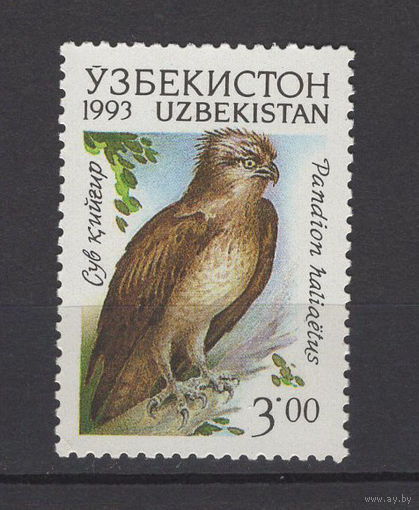 Узбекистан 1993 Фауна Хищные птицы Орел (Mi#10)