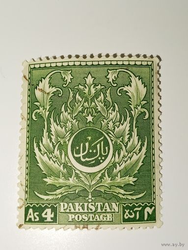 Марка Пакистан 1951 год 4-я годовщина независимости