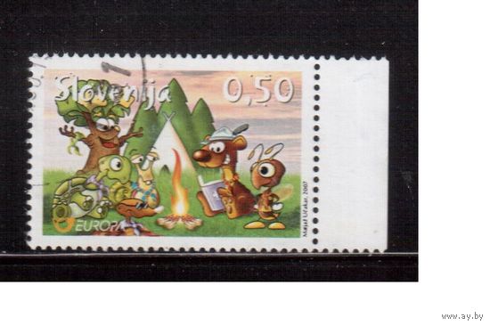 Словения-2007 (Мих.644) ,  гаш., ЕВРОПА