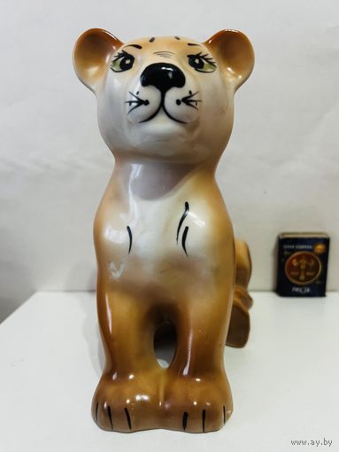 Фарфор. Статуэтка копилка "Львёнок" Добруш.  АУКЦИОН не с рубля без МПЦ.