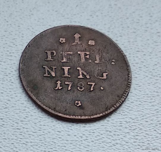 Бавария 1 пфенниг, 1787 4-1-10