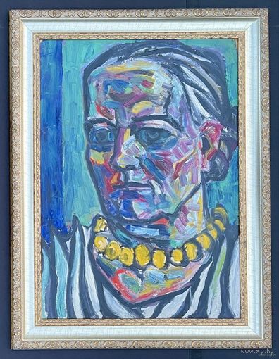 Кищенко А.М. Ранний "Мама", 1970г. Картон, масло. Размер 70х50 см.