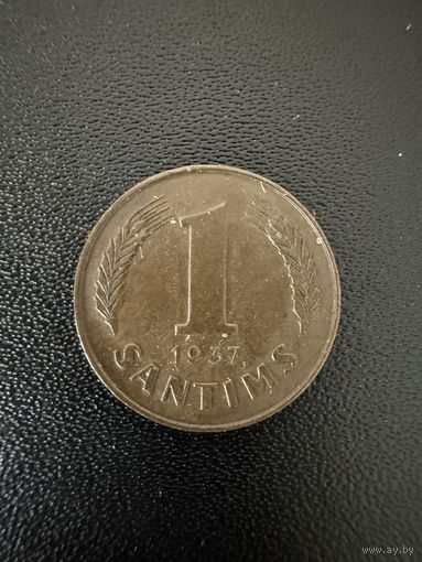 1 сантим 1937 года . Хорошее состояние. С 1 рубля