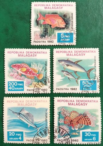 Мадагаскар 1982. Рыбы. Полная серия