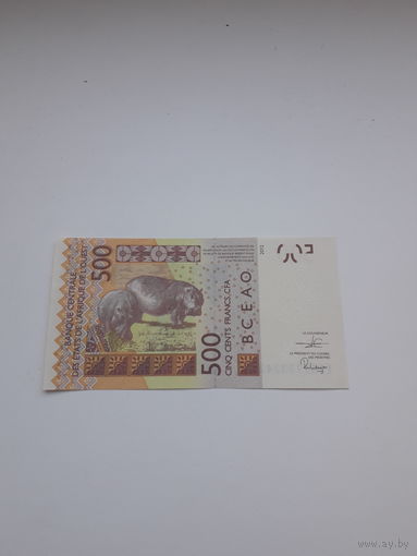 СЕНЕГАЛ 500 франков 2019 год