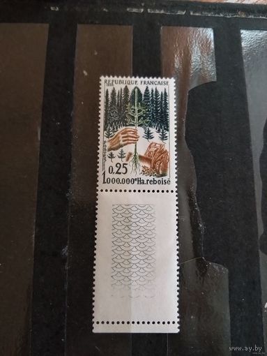 1965 Франция лесовосстановление флора чистая клей MNH с купоном выпускалась одиночкой (2-2)