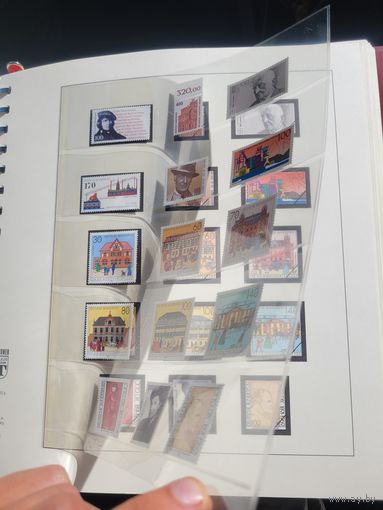 Германия в альбоме Linder хронология 1990-1997 mnh