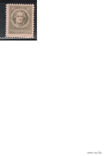 Германия-1945,(Мих.99у) **  , Стандарт,Советская зона оккупации, Тюрингия, Гете