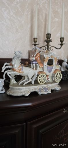 Статуэтка фарфор Карета германия