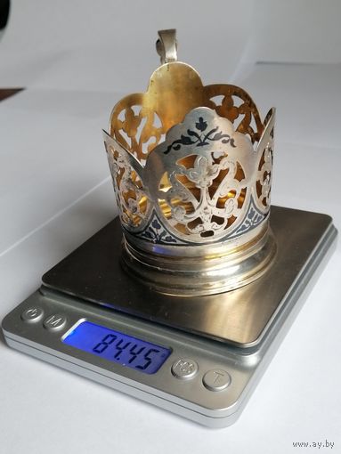 Подстаканник  серебро 875пр. '' Кубачи''
