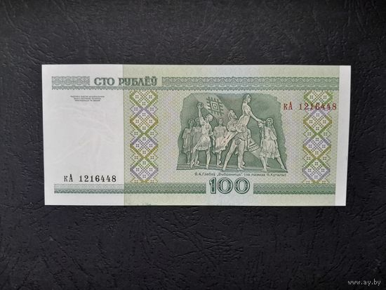 100 рублей 2000 года. Беларусь. Серия кА. UNC