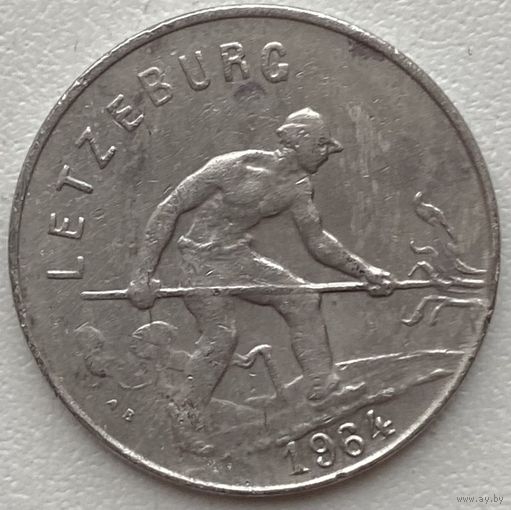 Люксембург 1 франк 1964 г.