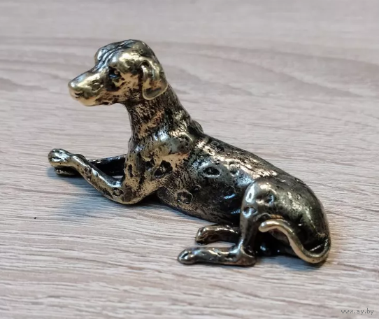 Статуэтка миниатюра Далматинец Бронза