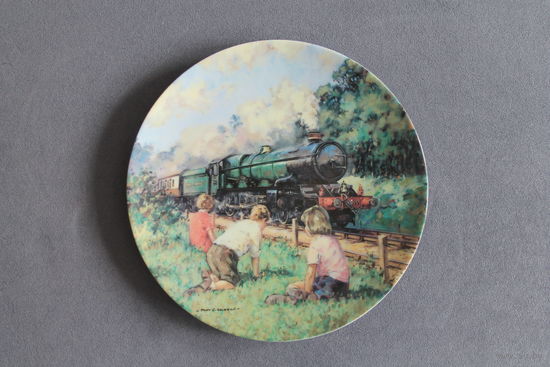 Тарелка коллекционная настенная [Англия, The Cornish Riviera, Bradex #26-B10-1.3] D=19см.