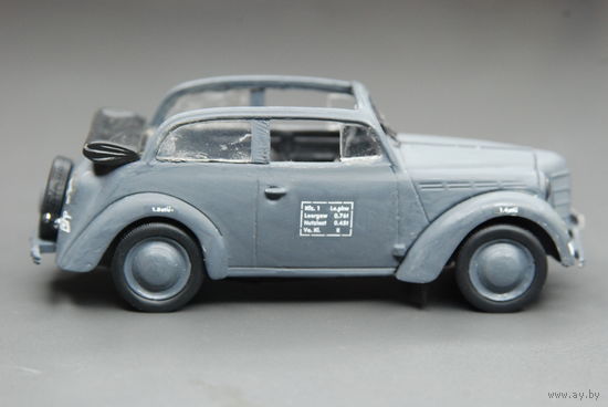 Модель автомобиля Opel-Kadett вермахт 1:43 (конверсия из "Автолегенд")