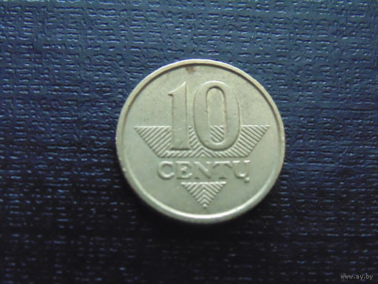 Литва 10 центов 2008 г.