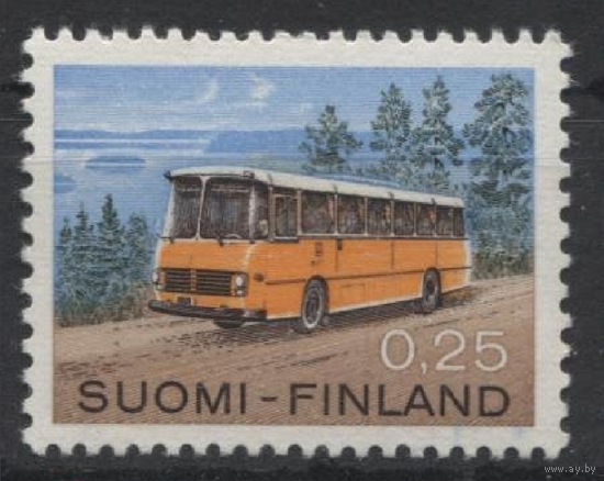 Финляндия 1971 г. Автомобили. Машины. Автобус. **