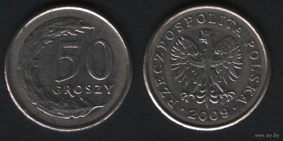 Польша y281 50 грош 2009 год (mw) (_alb2