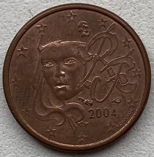 Франция 1 евроцент 2004 г.