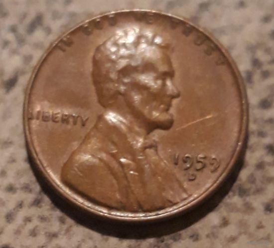1 цент 1959 D США