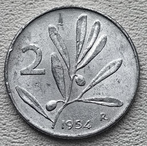Италия 2 лиры 1954
