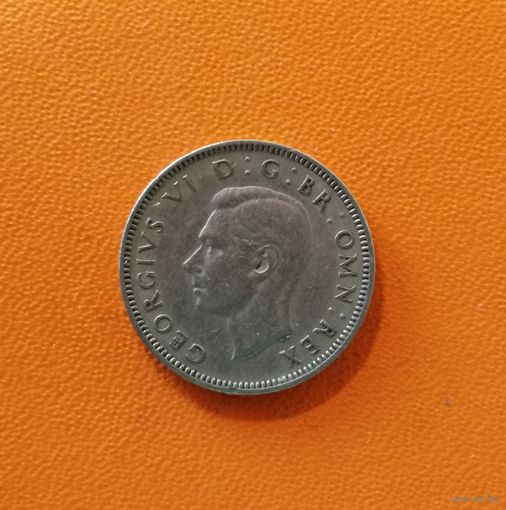 Великобритания 1 шиллинг, 1947 Шотландский шиллинг - лев, сидящий на короне, KM# 864