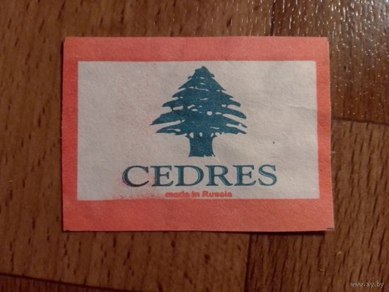Спичечные этикетки АО Солнце. CEDRES.1998 год