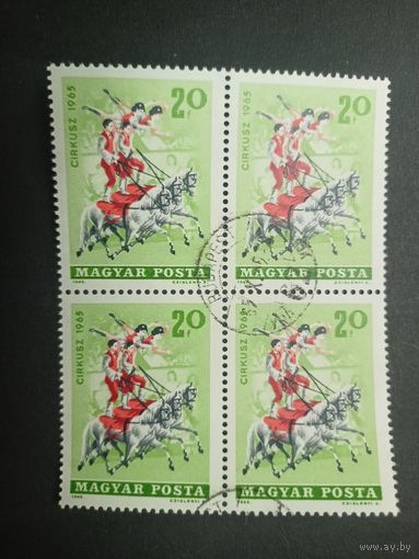 Венгрия 1965. Цирк. Квартблок