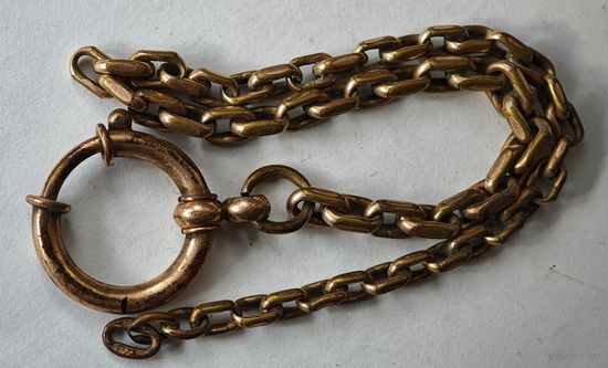 Цепочка для часов карманных позолота