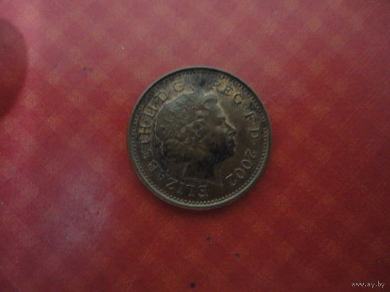 1 пенни Англия 2002 год