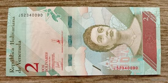 Werty71 Венесуэла 2 боливара 2018 UNC банкнота