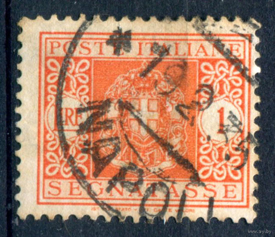 Италия (Королевство) - 1934г. - доплатные марки, герб, 1 L - 1 марка - гашёная [Mi 32]. #1-It-22-A-2
