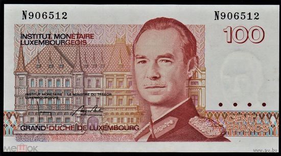 ЛЮКСЕМБУРГ 100 франков 1986-1993 ПРЕСС