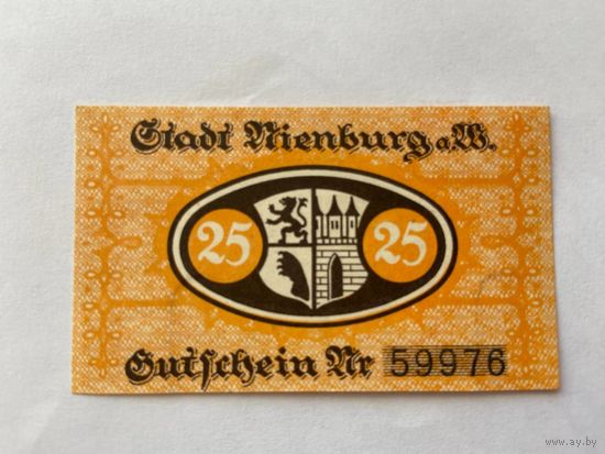 Нотгельд 25 пфеннигов Виленбург. Веймарская республика - 1602