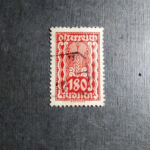 Марка Австрия 1922 год Стандартный выпуск