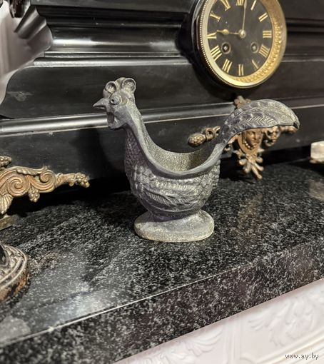 Пепельница Вазочка ПЕТУХ силумин СССР 1960-е гг